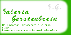 valeria gerstenbrein business card